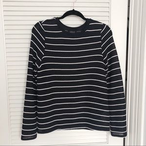 Topshop Navy & White Striped Sailor Sweater
